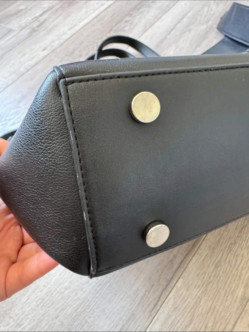 CALPAK Haven 16” Laptop Tote Black Vegan Leather Work Travel Bag